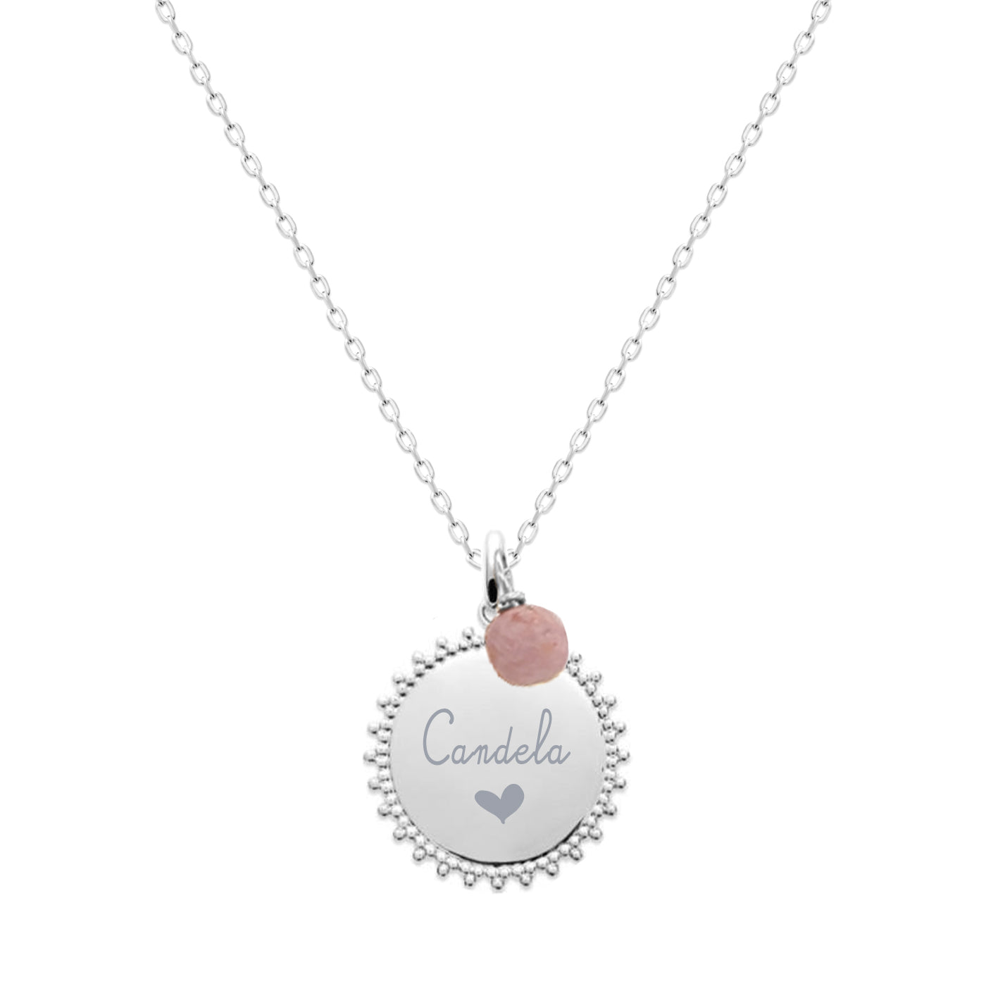 COLLAR ABRIL STONE SILVER